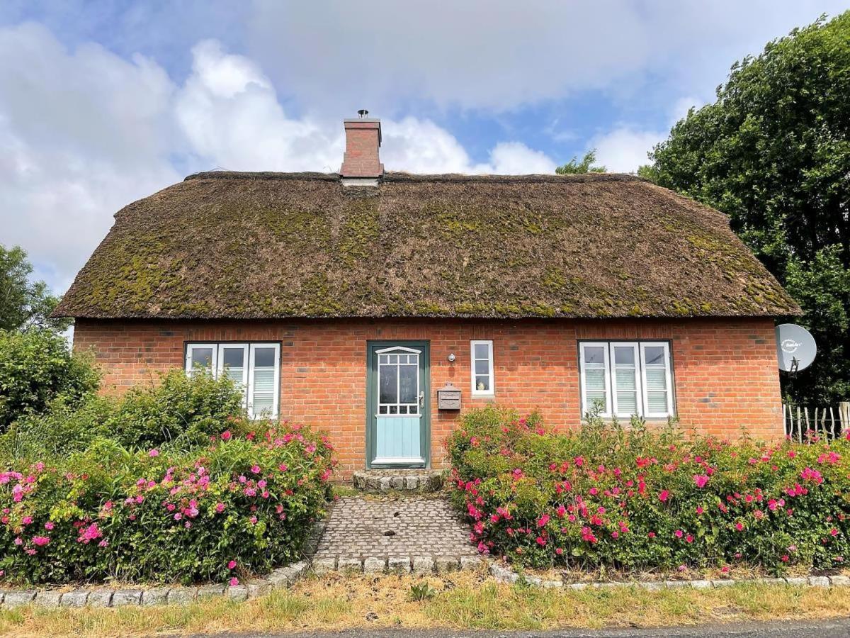 Das Puppenhaus, Reetdach, Sauna, Kamin, Eingezaeunt, Badewanne, Haustiere Willkommen Emmelsbüll-Horsbüll Extérieur photo